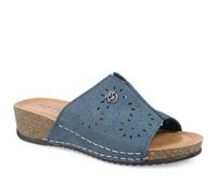 Fly Flot Womens Leather Mule Sandals | Spring Summer Collection | Mules | Slip On