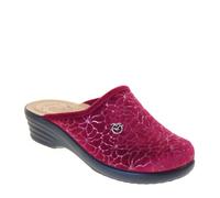 Fly Flot Women's Soft Microfibre Slipper, Anti-Shock Padded Leather Insole, Feather Polyurethane Sole, 4.5 cm, bordeaux, 5 UK