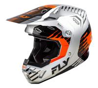 Fly Racing Formula CP Slice, motocross helmet XL Silver/Orange/Black