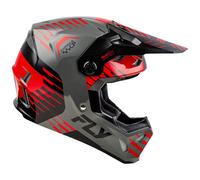 Fly Formula CP Slice Helmet - Grey / Red / Black