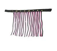Fly Fringe for Horses, Fly Mask with Fringes and Fastening, Fly Cover for Shetty, Pony, Cob, Warmblood, Kb (Warmblood (Full), Black-Pink)