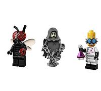 Fly Guy, Spectre, Mad Scientist : Lego Collectible Minifigures Series 14 Monsters, Zombies, Halloween Custom Bundle 71010