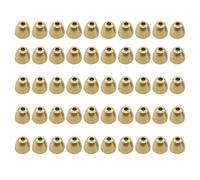 Fly Head Beads - Brass Cone Heads | Fly Binding Slotted Conehead Beads | 50 Pieces Conehead Beads Brass Cone Head | Round Ball Beads Head | 3 Sizes Binding Beads Copper Fly Binding