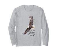 Fly High Jackie Bald Eagle Vintage Nature Lovers Long Sleeve T-Shirt