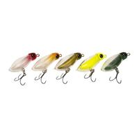 Fly Hook Bait - 5 Piece Realistic Fish Lures Set, Floating Pencil Swimbait with Hooks | Silent Top Water Fishing with Tackle Box, Artificial Lure Kit for Outdoor Lake River Bass Fishing