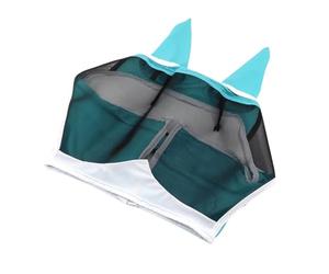 Fly Horse - UV Protective Breathable Mesh Head Cover, Elastic Fit Anti Headgear With Wide Eye Space | Comfortable Animal Protection For Cow Farm Stable Outdoor Use All Season Defense