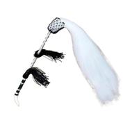 Fly Horsetail Whisk Tai Chi Horsetail Whisk Imitation Drama Opera Accessory | Cultural Performance Gear(Black)