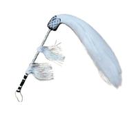 Fly Horsetail Whisk Tai Chi Horsetail Whisk Imitation Drama Opera Accessory | Cultural Performance Gear(White)