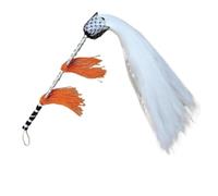 Fly Horsetail Whisk Tai Chi Horsetail Whisk Imitation Drama Opera Accessory | Cultural Performance Gear(ORANGE)