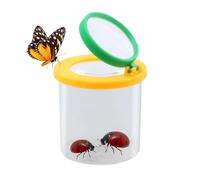 Fly Hunting - PET, Magnifying Collecting Tool 6X Magnification Ventilated Sturdy | Educational Hands-On Catcher Jar, Nature Explorer Viewer For Backyard, School, Science