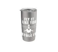 Fly It Like You Stole It | Funny Helicopter Pilot Stainless Steel Insulated Tumbler
