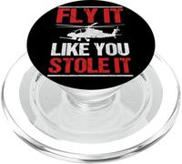 Fly It Like You Stole It Helicopter Pilot PopSockets PopGrip for MagSafe
