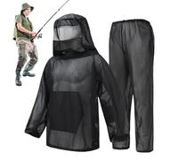 Fly Jacket,Full Body Fly Net Suit - Shield Barrier Protection Repeller Wearable Guard for Camping Hiking Outdoor Gardening Farming Patio