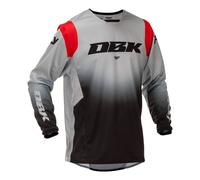 FLY Racing Kinetic DBK V26 MX Jersey Grey/Black/RedS Grey,Black,Red