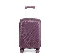 Fly Kite Luggage 18 Inch Cabin Suitcase 100% Polypropylene Hard Shell with Aluminium Trolley Handle, Real TSA Secure Lock 3 Digit 360° Smooth Detachable Wheels Lightweight Suitcase|Purple