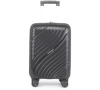 Fly Kite Luggage 18 Inch Cabin Suitcase 100% Polypropylene Hard Shell with Aluminium Trolley Handle Real TSA Secure Lock 3 Digit 360° Smooth Detachable Wheels Lightweight Suitcase|Grey