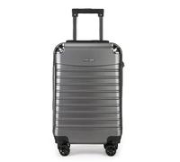 Fly Kite Luggage 20 Inch Cabin Suitcase PC+ABS Hard Shell with Aluminium Trolley Handle, Real TSA Secure Lock 3 Digit 360° Smooth Wheels Lightweight Suitcase Grey