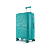 Fly Kite Luggage 28 Inch Large Suitcase 100% Polypropylene, Hard Shell with Aluminium Trolley Handle Real TSA 3 Digit Secure Lock 360° Smooth Wheels Lightweight Suitcase|Green