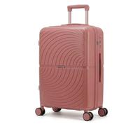 Fly Kite Luggage 28 Inch Large Suitcase 100% Polypropylene, Hard Shell with Aluminium Trolley Handle Real TSA 3 Digit Secure Lock 360° Smooth Wheels Lightweight Suitcase|Pink