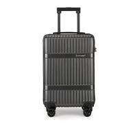 Fly Kite Luggage 28 Inch Large Suitcase PC+ABS Hard Shell with Aluminium Trolley Handle Real TSA 3 Digit Secure Lock 360° Smooth Wheels Lightweight Suitcase Grey