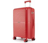 Fly Kite Luggage 32 Inch X-Large Suitcase 100% Polypropylene, Hard Shell with Aluminium Trolley Handle Real TSA 3 Digit Secure Lock 360° Smooth Wheels Lightweight Suitcase|Red