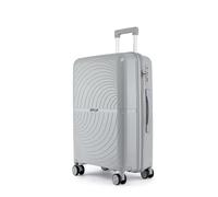 Fly Kite Luggage 32 Inch X-Large Suitcase 100% Polypropylene, Hard Shell with Aluminium Trolley Handle Real TSA 3 Digit Secure Lock 360° Smooth Wheels Lightweight Suitcase|Light Grey