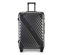 Fly Kite Luggage Carry On Cabin Suitcase 55 x 34 x 24 cm, 20 inch - PC+ABS Hard Shell Aluminium Trolley Handle Real TSA Secure Lock 3 Digit 360° Smooth Wheels Lightweight Grey