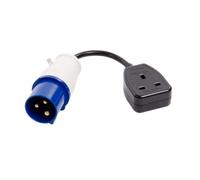 Fly Lead Caravan Socket Converter 16 Amp to 13 Amp