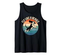Fly Like A Beagle Retro Vintage Tank Top