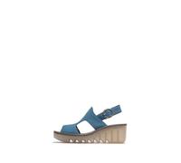 Fly London BAIF585FLY Cupido Leather Women's Heels Sandals - Blue - Size:UK 6