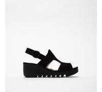 Fly London Baif585fly Womens Sandals Black Leather - Size UK 8