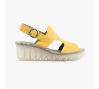 Fly London BAIF585FLY Cupido Leather Women's Heels Sandals - Bumblebee - Size:UK 4