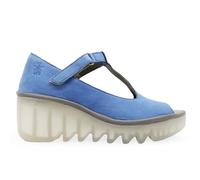 Fly London BEIL584FLY Cupido Leather Women's Heels Blue Sandals