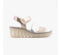 Fly London Bexy575fly Womens Sandals Sahara/silver - Multicolour Leather - Size UK 7