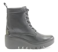 Biaz329Fly Leather Women's Wedge Heel Ankle Boots