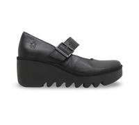 Fly London BORY564FLY Mousse Leather Women's Heels Shoes - Black - Size:UK 7