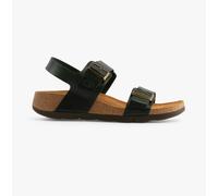 Fly London Women's Sandal, square toe, Petrol, 3 UK