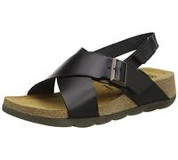 Fly London Chlo Womens Ladies Black Leather Adjustable Wedge Sandals Size UK 4-8