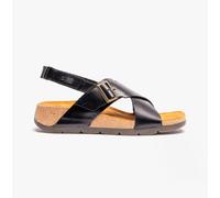 Women's Fly London CHLO852FLY Womens Slingback Crossover Sandals Black - Size: 8