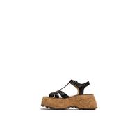 Fly London COIL275FLY Women's Sandal, Black