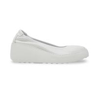 Fly London DOLF658FLY Velvet Leather Women's Heels Shoes - White - Size:UK 4