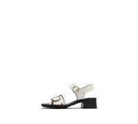 Fly London EBLI238FLY Women's Sandal, White/black