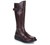 Fly London Womens MOL 2 Leather Heel Knee High Zip Up Boots - - Size: 4