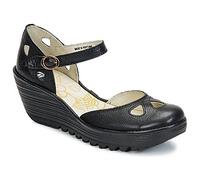 Fly London Women's Yuna Wedge Sandals,Black Black 090,7 UK