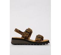 Fly London Heif Cheetah Print Sandal, Brown, Size 3, Women Brown