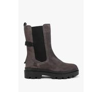 FLY LONDON Judy Grey Suede Tall Chelsea Boots Size: 38, Colour: Grey Suede