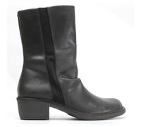 Fly London MECY092FLY Rug Oiled Suede Women's Mid Calf Boots - Black Black - Size:UK 4