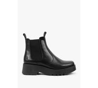 Fly London Medi Midland Black leather Womens Chelsea Boots P144789-000 in a Plain Leather in Size 37
