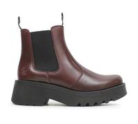Fly London MEDI789FLY Rug Leather Women's Ankle Boots - Wine - Size:UK 5