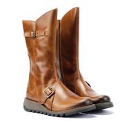 MES 2 Leather Women's Zip Up Mid Calf Boots